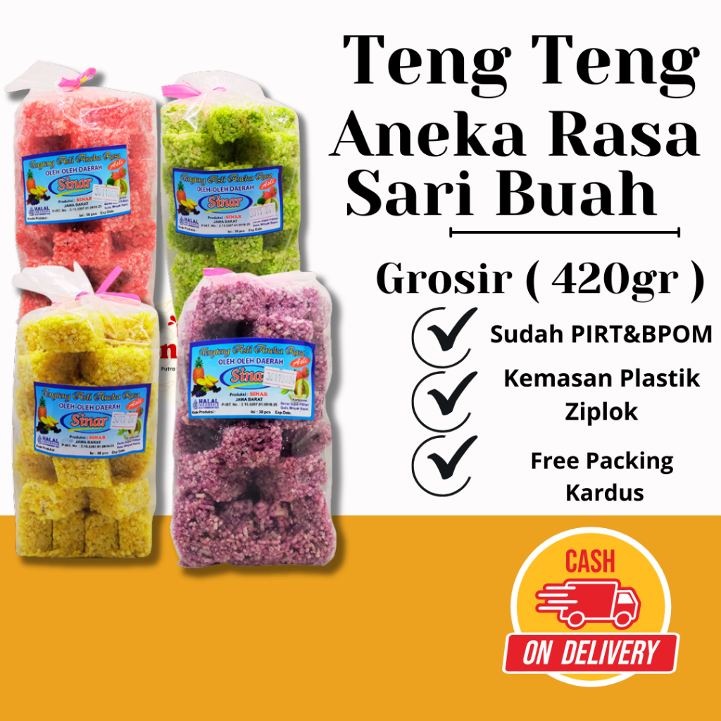 

[ PT SNACK ] Teng teng rasa 420 gr aneka cemilan camilan manis