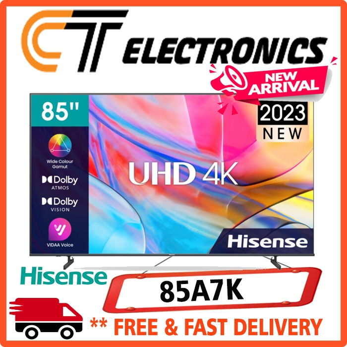 HISENSE 85A7K VIDAA SMART TV 4K 85 INCH SMART OS ANDROID 85A7