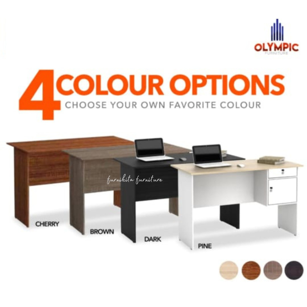 MEJA KERJA SETENGAH BIRO MODERN OLYMPIC GSTAR MT15