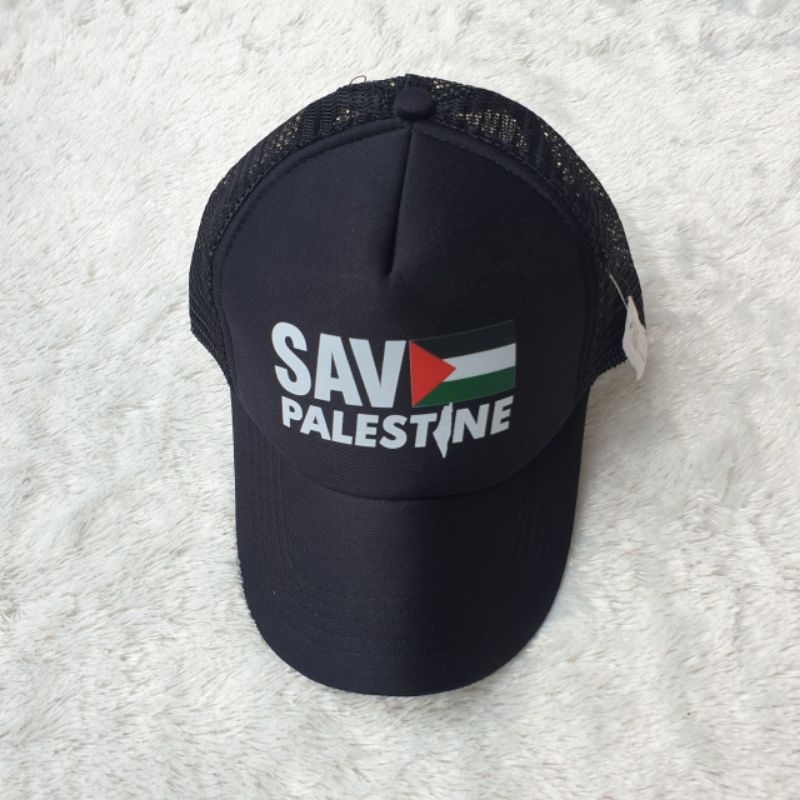 TOPI TRUCKER TOPI JARING TOPI PALESTINA SAVE PALESTINA