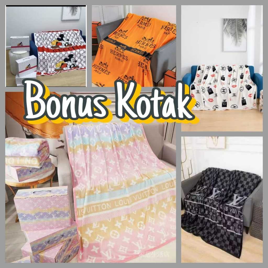 

GDO - Premium Quality Selimut Tebal Bulu Super Lembut cocok buat kado dan souvenir kualitas Premium FREE BOC