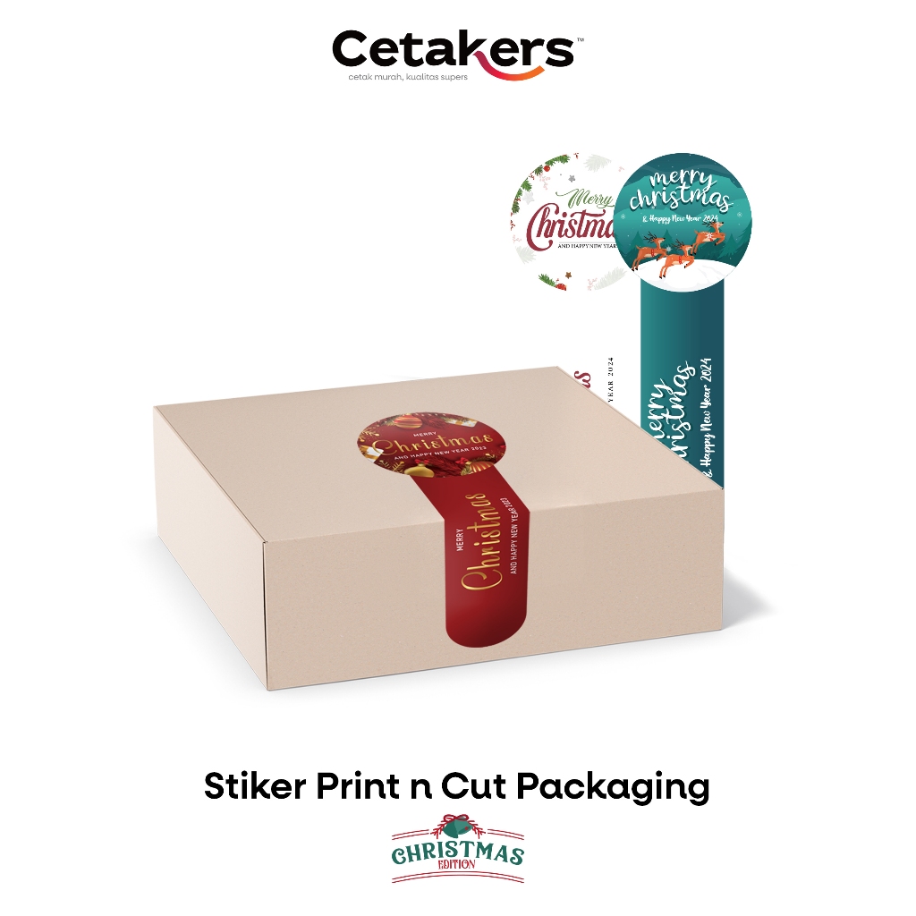 

CETAK STICKER PACKAGING LABEL MAKANAN SPESIAL MERRY CHRISTMAS - CUSTOM STIKER PACKAGING FREE TEMPLATE
