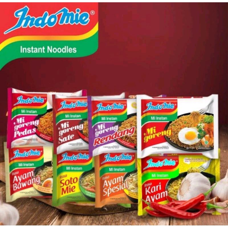 

Indomie Mie Instan Goreng /Kuah All Varian -1pcs
