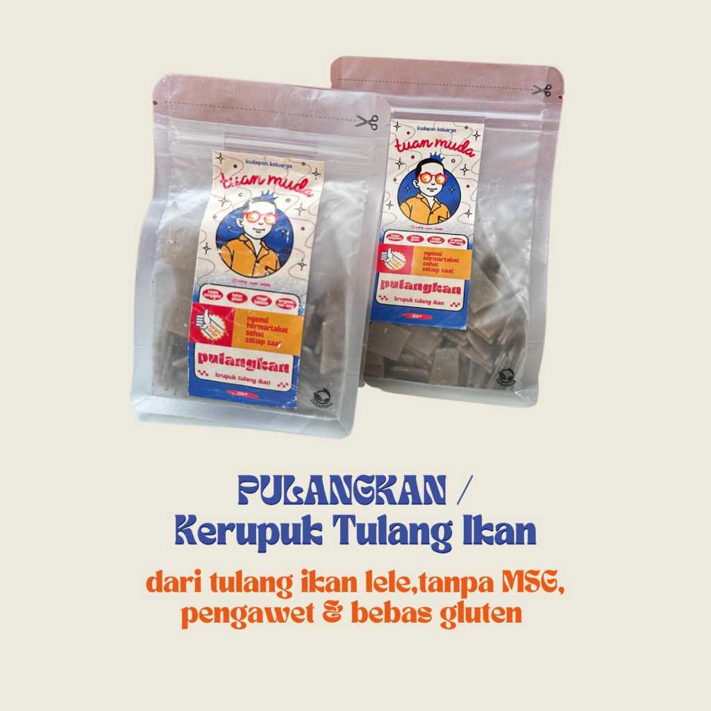 

PULANGKAN (Kerupuk Tulang Ikan) 200gr - Tuan Muda