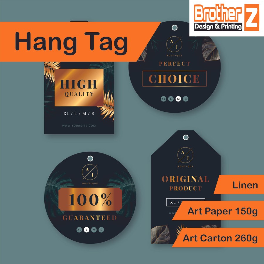 

Cetak Hang Tag Custom | Custom Hang Tag | Ukuran A3+