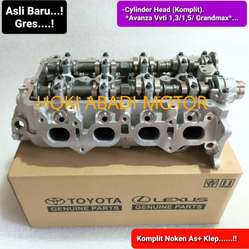 Cylinder Head Komplit Hilux 1.3 1300CC 1.5 1500CC Avanza/Grandmax VVTI Original
