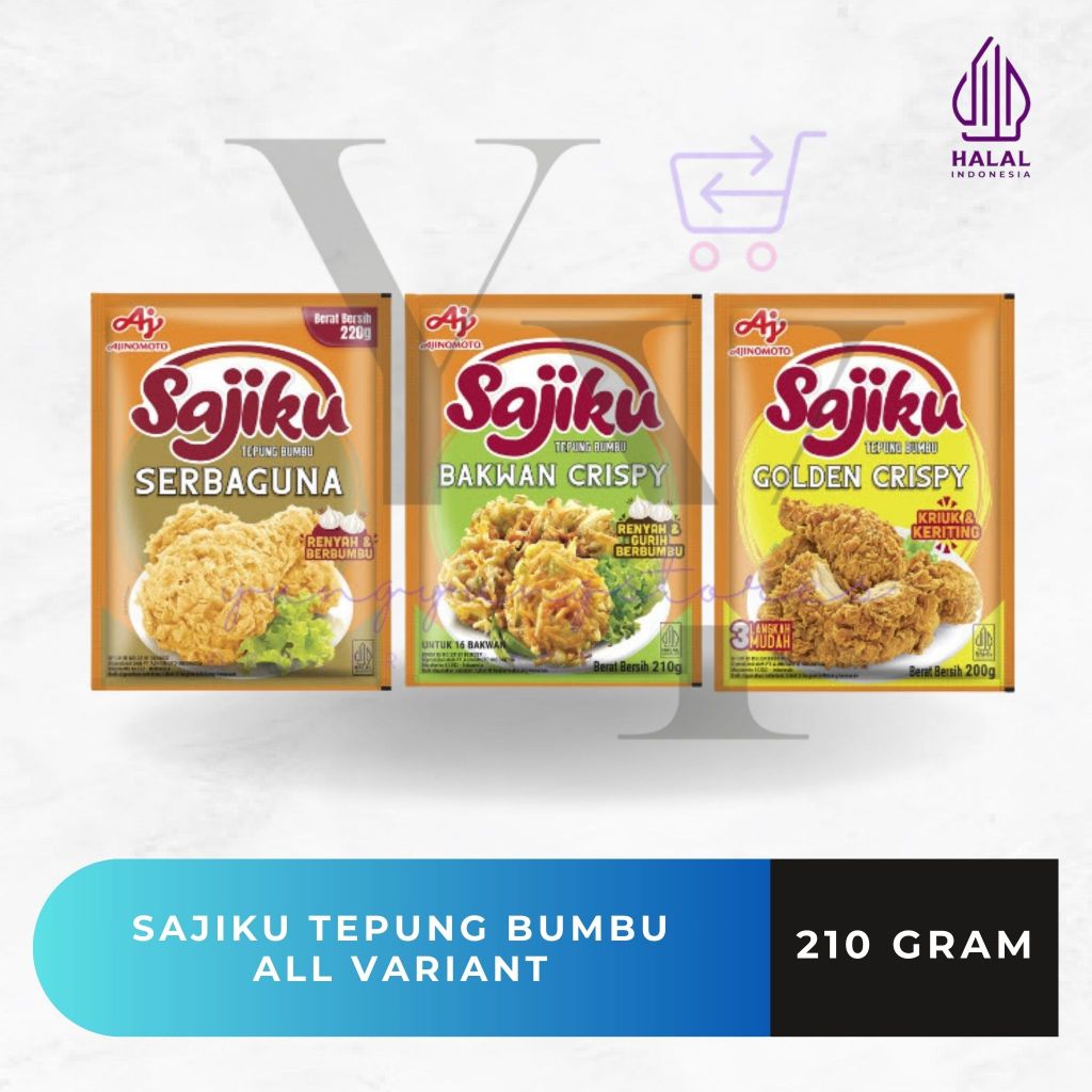 

Sajiku Tepung Bumbu Serbaguna / Golden Crispy / Bakwan Crispy 225 / 240 gram