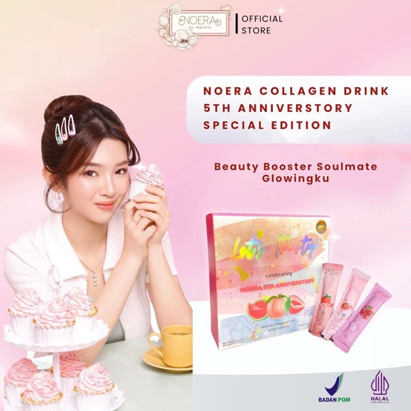 [ FREE GIFT ] NOERA collagen drink NEW FORMULA ORI BPOM HALAL /suplemen pemutih kulit /minuman kolag