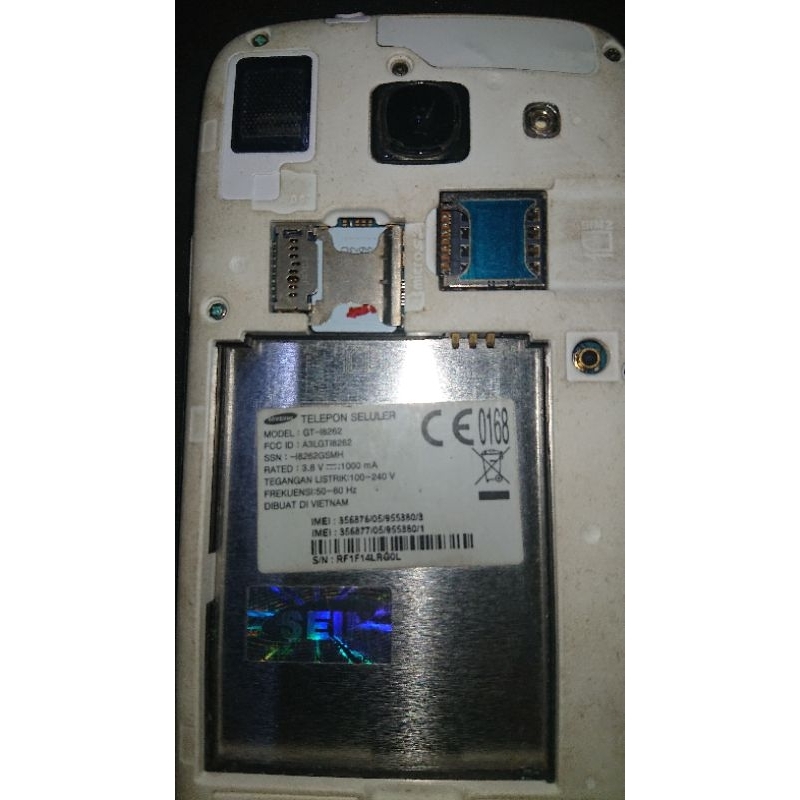 hp samsung rusak,no baterai