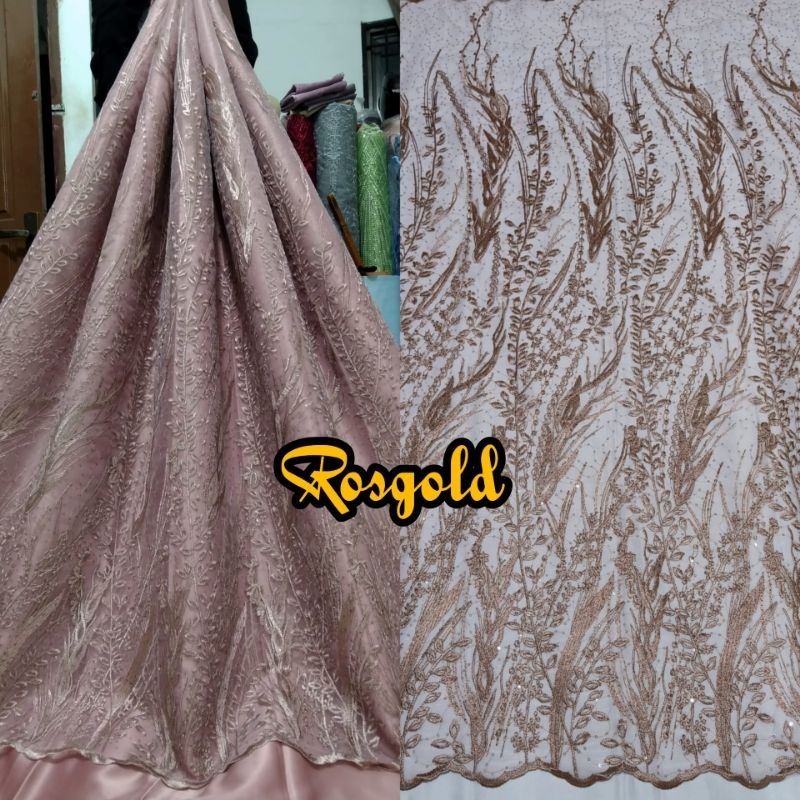Termurah Kain Bahan Tile Spangel Payet Premium/ Tile Tile Brokat kebaya