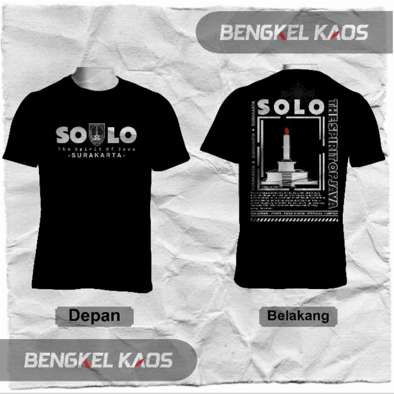 Kaos Solo Surakarta Kabupaten Kota T-shirt Streetwear Oblong Murah Distro Keren