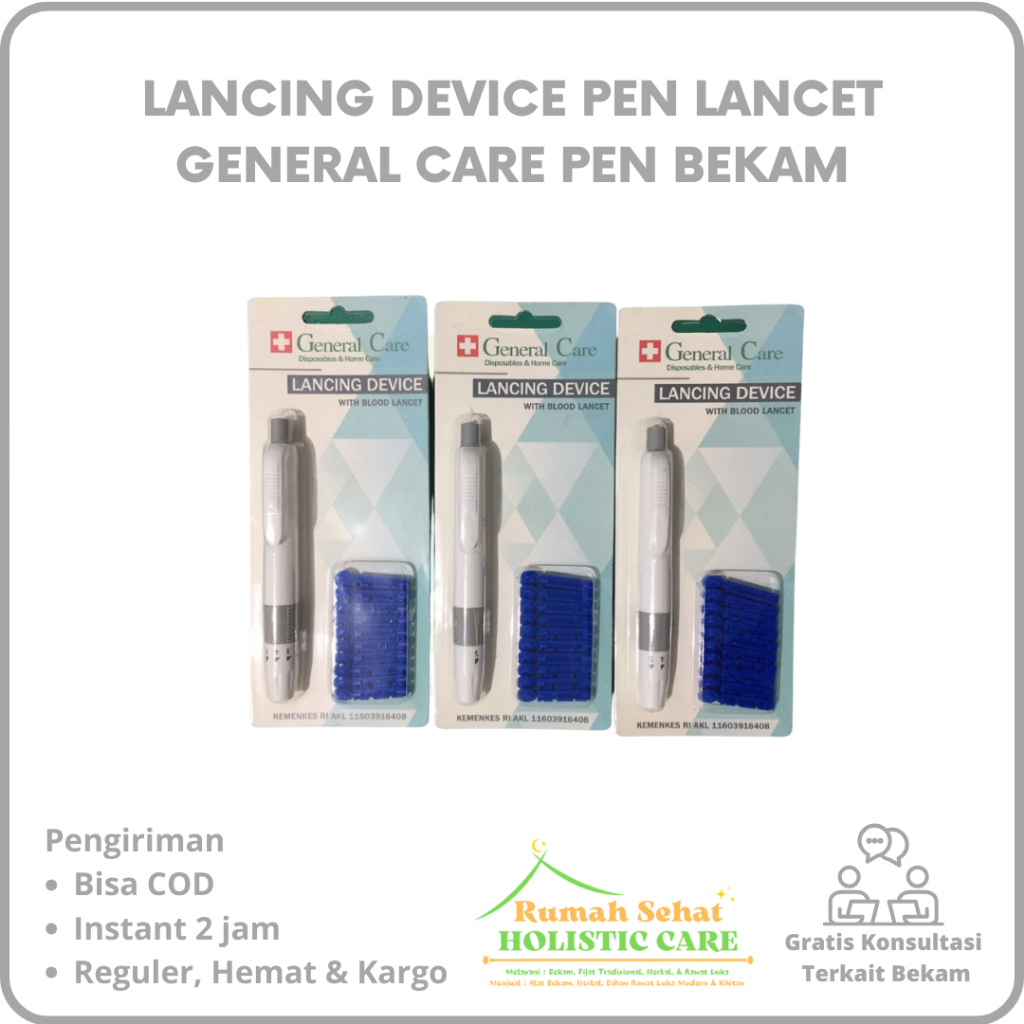 Lancing Device Pen Lancet General Care Pen Bekam / Lancing Pena Bekam Sella