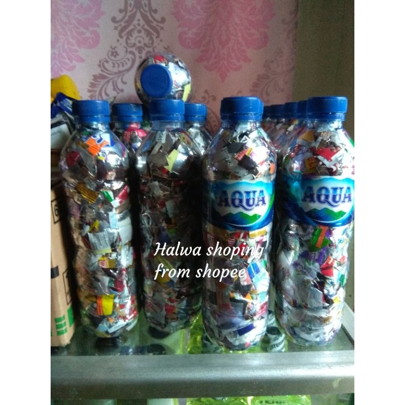 ecobrick botol aqua 600ml 200gr