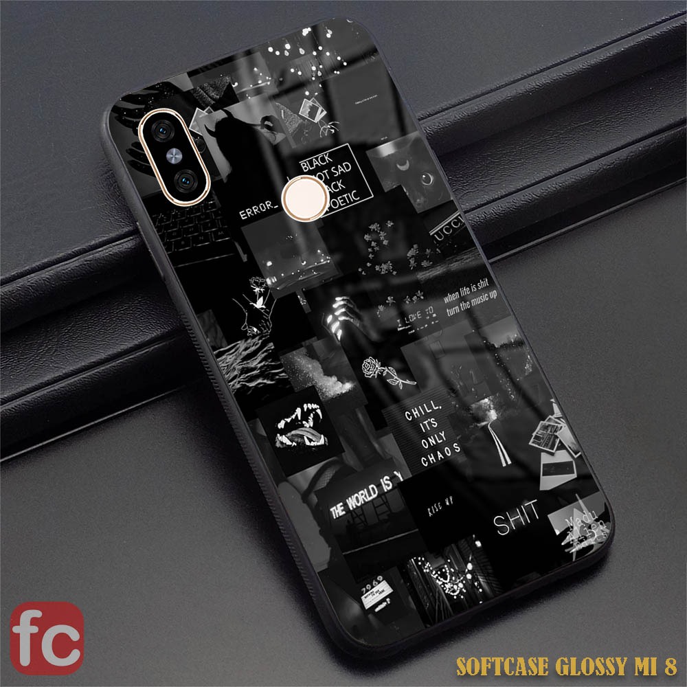 Softcase Glossy Xiaomi Mi 8 |FR11| Case Kilau Mi8 | Kesing Silicon Casing Freedom Case Unik Keren Ae
