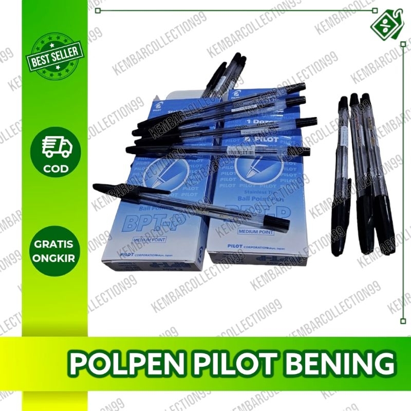 

pulpen pilot bolpen pilot hitam bening