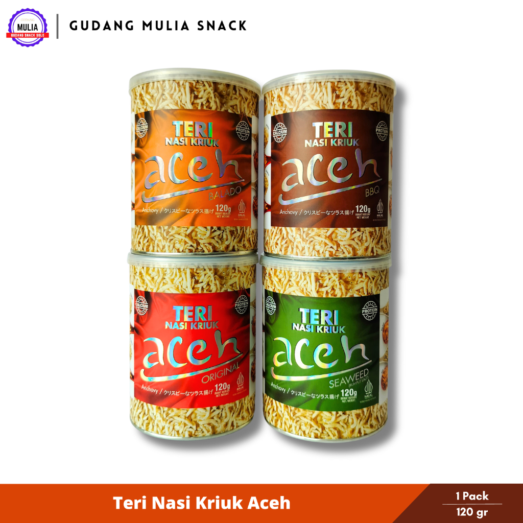 

Teri Nasi Kriuk Aceh 120 Gram