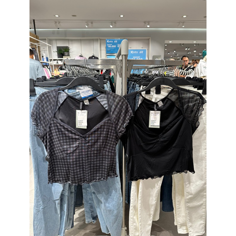 tshirt h&m crop SALE