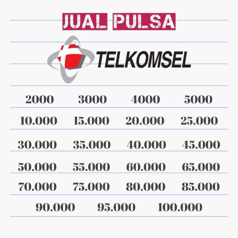 Pulsa Telkomsel 5k