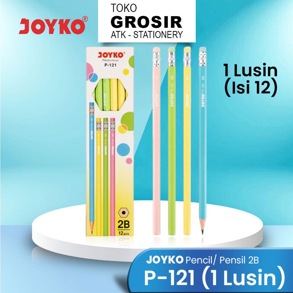 

[PAK] PENSIL JOYKO 2B P-121 1 Lusin / JOYKO P-121 PENCIL