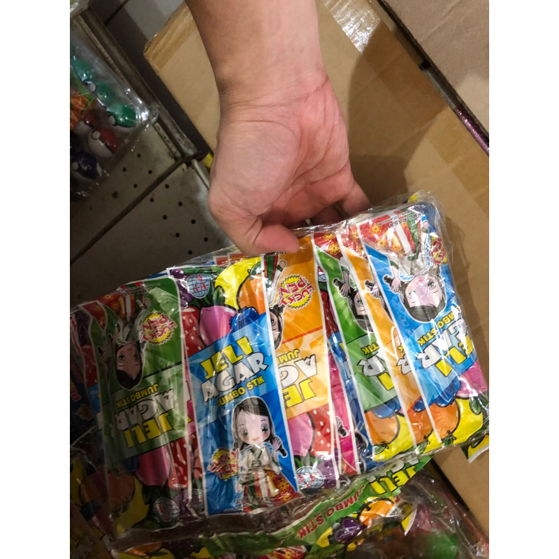 

Jelli agar jeli agar jumbo stik isi 30 bungkus
