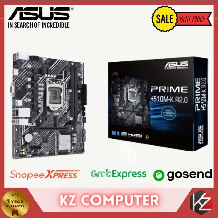 Mainboard Asus Prime H510M-K mATX LGA1200 - Asus H510M-K - Asus H510MK