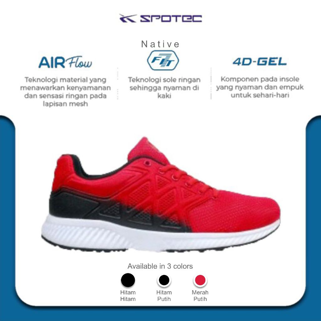 SPOTEC Sepatu RUNNING Artikel NATIVE