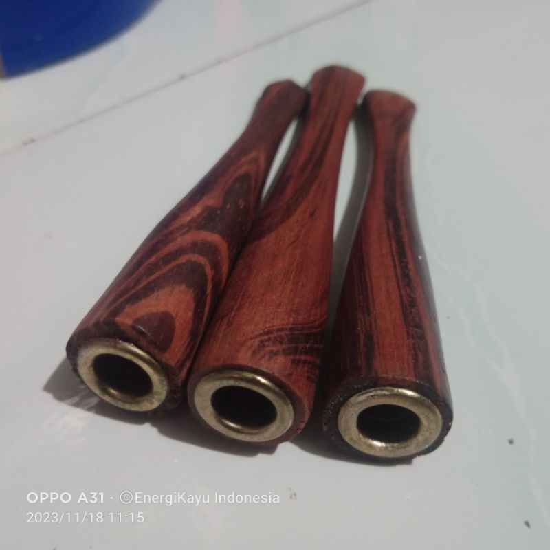 pipa cangklong kayu stigi, kopi 12 cm