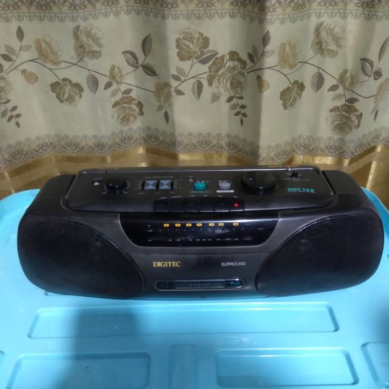 radio compo digitec dsc 123 tape modif aux in stereo bentuk dan mesin mirip polytron psc