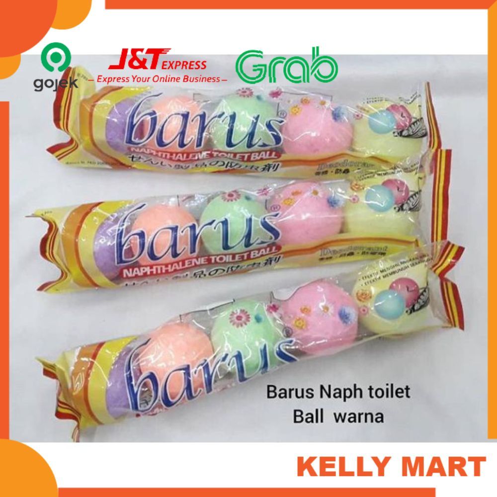 Kamper Bola Warna Isi 5 / Kamper Barus Toilet Ball / Kamper Toilet Ball