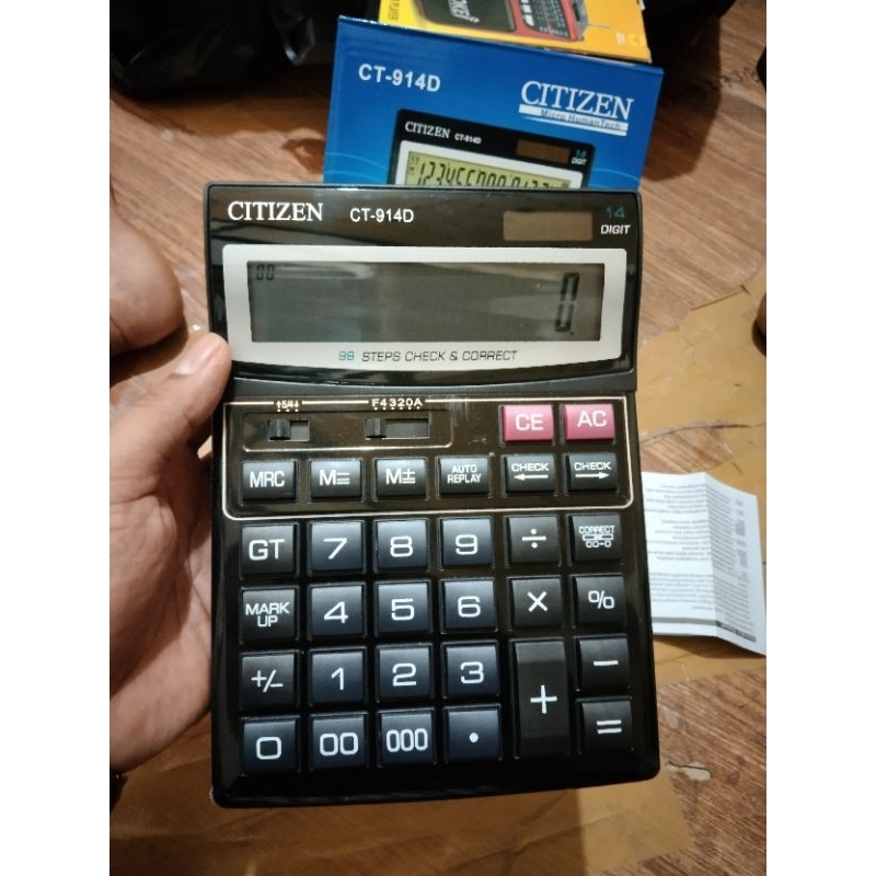 

Termurah Kalkulator Dagang Citizen CT914 Besar 14 Digit Kalkulator Dagang/Kantor