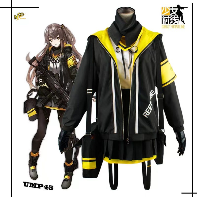 Girls Frontline cosplay costume ump45 cosplay Women's Boss cosplay Jacket Gun Girl cosplay Set and w