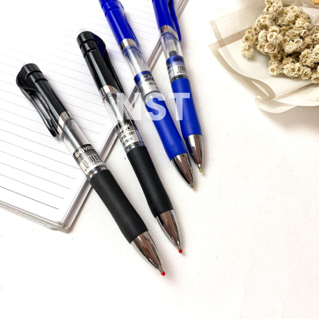 

Pulpen Bolpen Bolpoint Gel Weiyada E681 Biru / Hitam 1 pcs