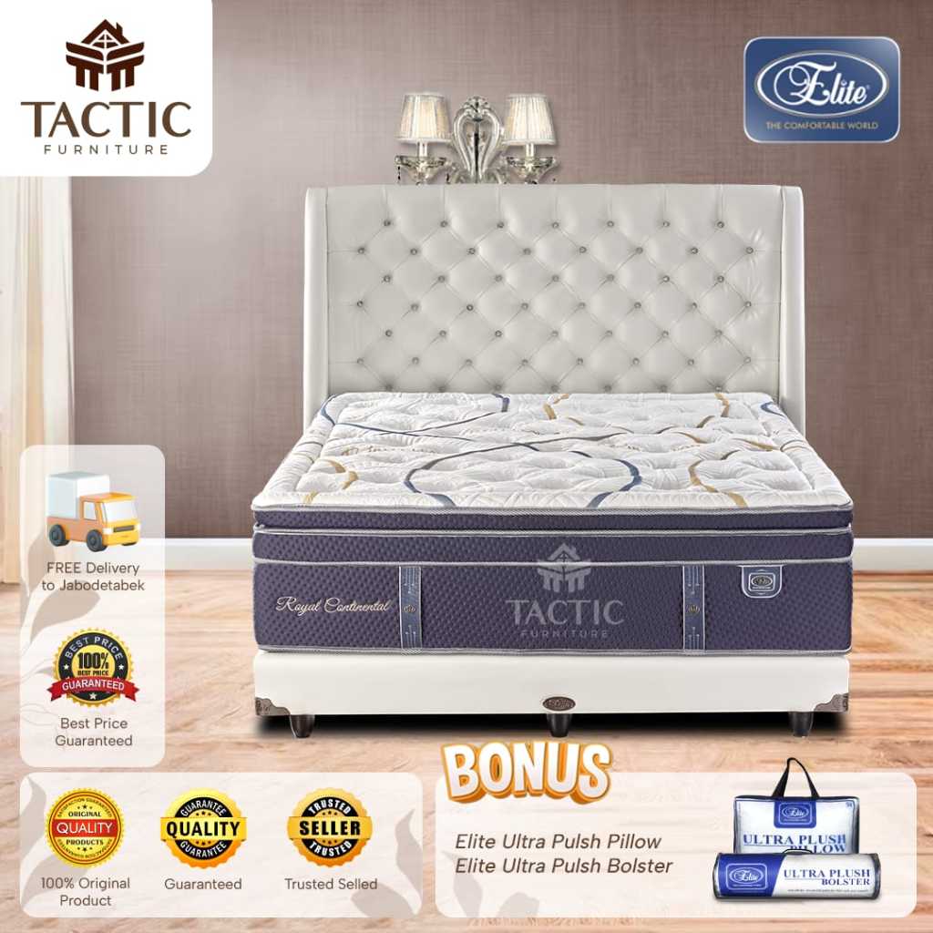 ELITE SPRINGBED ROYAL CONTINENTAL | FULLSET | 100% ORIGINAL