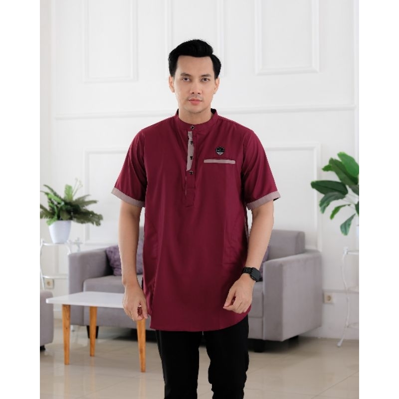 Baju Koko Kurta Lengan Pendek Ilnaaf