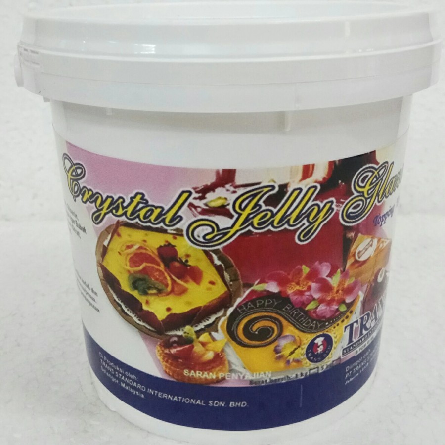 

Trans Crystal Gel 1Kg Jelly Pengkilap Buah / Cake / Roti