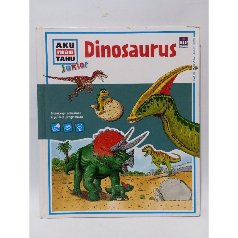 Buku Aku mau tahu junior DINOSAURUS