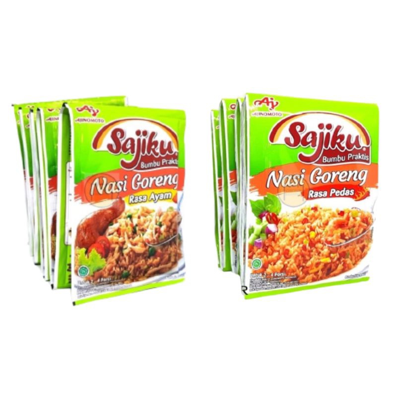 

Sajiku Nasi Goreng Renteng (Isi 10sachet @20gr) Ayam Pedas Renceng