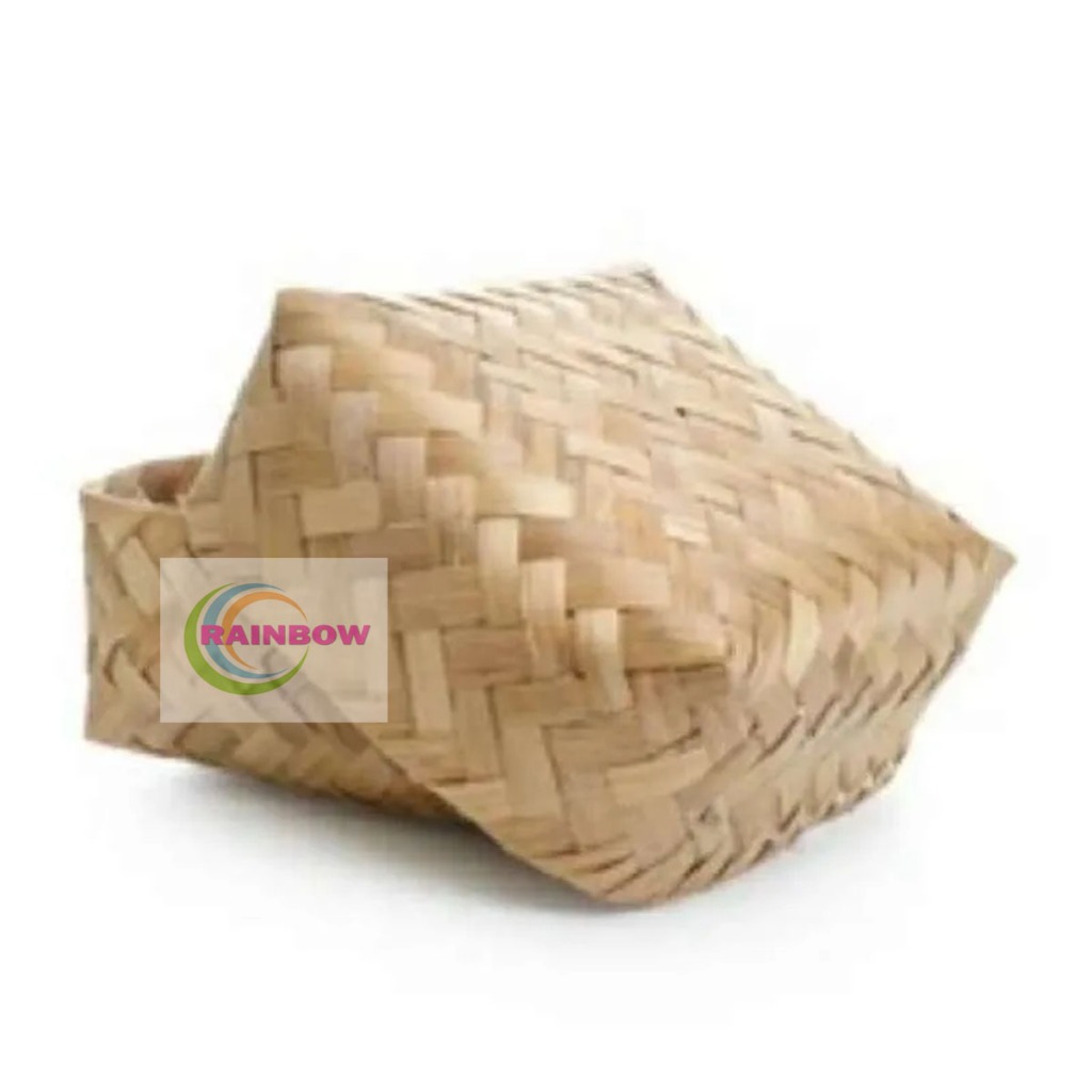 Besek Bambu 13x13 Sepasang Murah Besek Nasi Berkat Kecil Besek Hajatan Anyaman Hampers Bingkisan