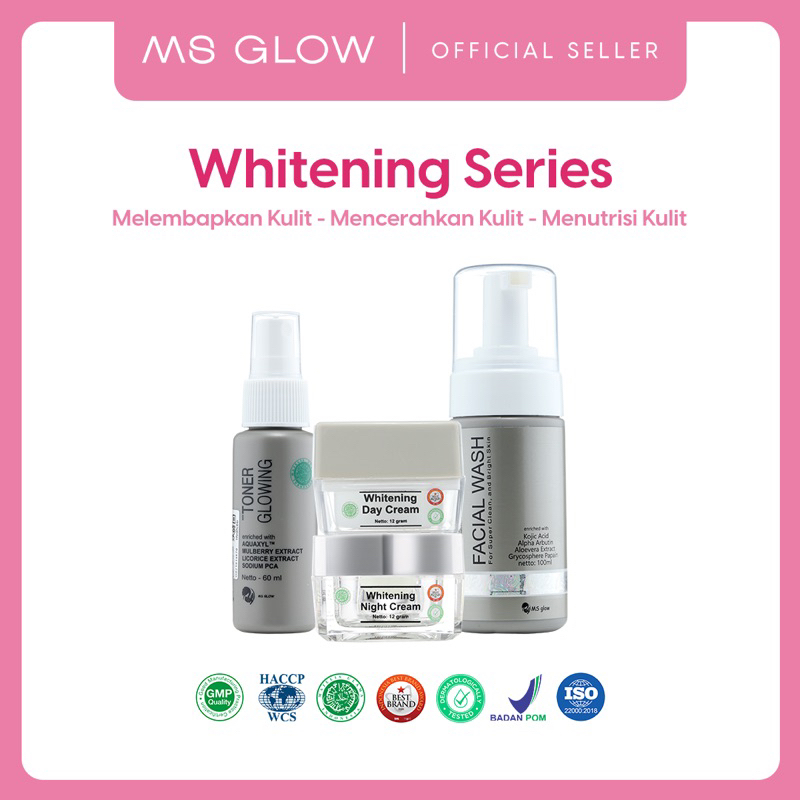 MS GLOW PAKET WHITENING MS GLOW ORIGINAL PAKET PERAWATAN WAJAH GLOWING