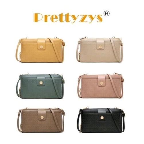 PRETTYZYS - CHARLET Wallet - Sling Bag - Dompet Anti Maling RFID Muat Hp - Dompet Panjang - Dompet &
