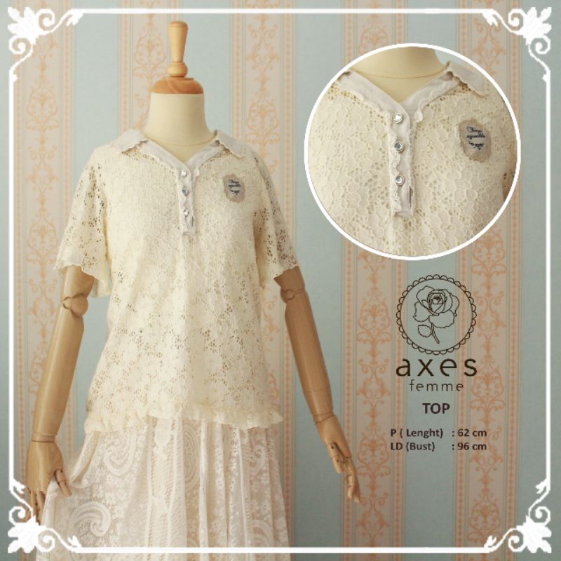 Atasan Axes Femme Brokat