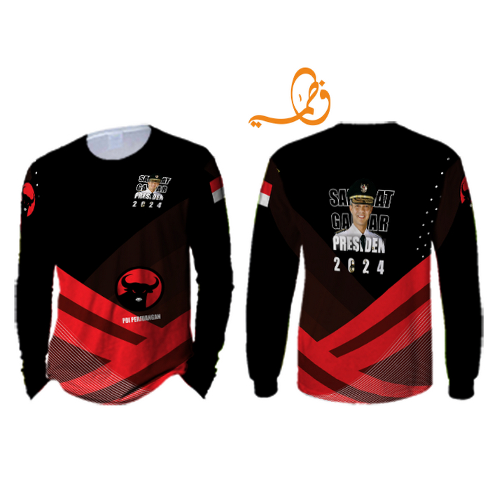 baju kaos partai PDI keren fullprint murah dengan harga terjangkau terbaru 2024