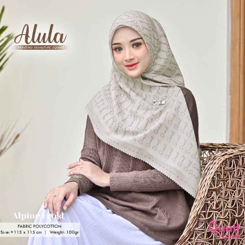 Quail Hijab Segi Empat Premium Polycotton ALULA