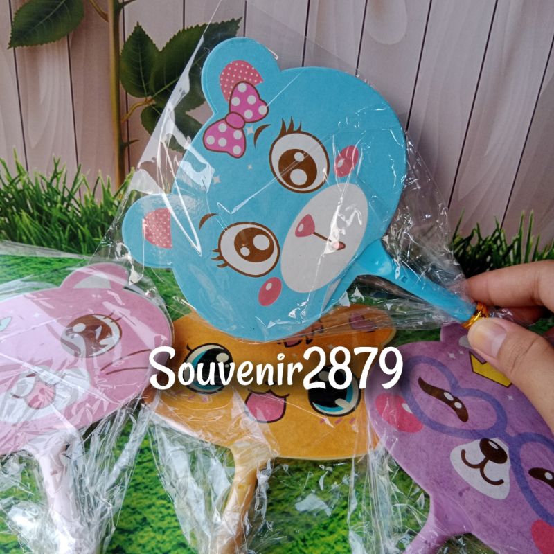

( Isi 50pcs ) Souvenir Pulpen Kipas Karakter Kemas Plastik
