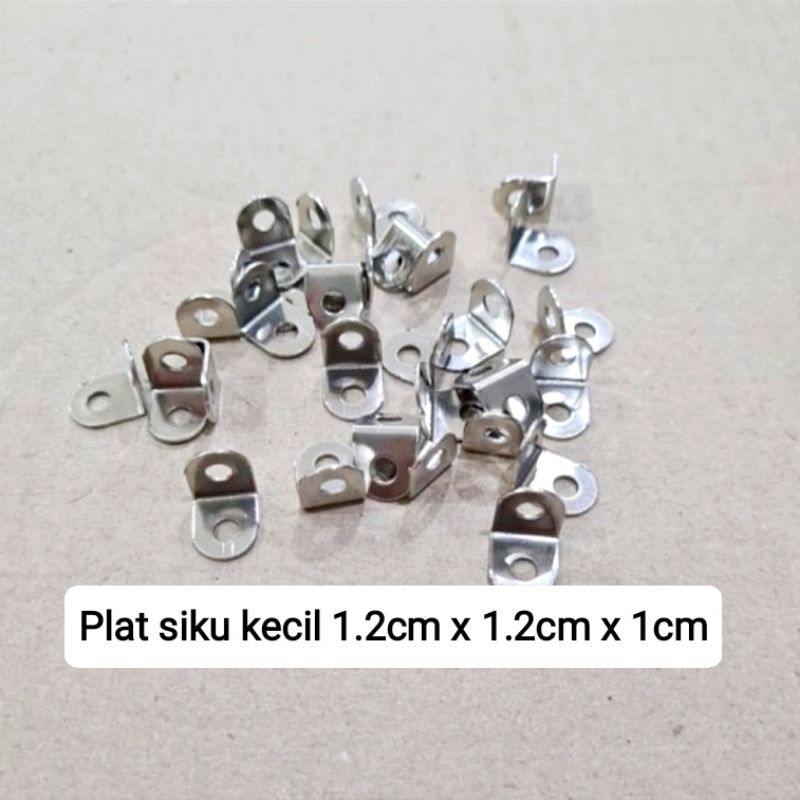 plat siku lubang besi kecil ambalan hambalan pigura figura bingkai (100 pcs)