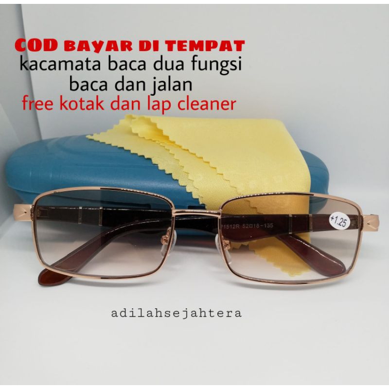 KACAMATA BACA DAN JALAN DOBEL FOKUS TEDUH ANTI UV KACAMATA BACA SUPER FOKUS KACAMATA BACA PRIA DAN W
