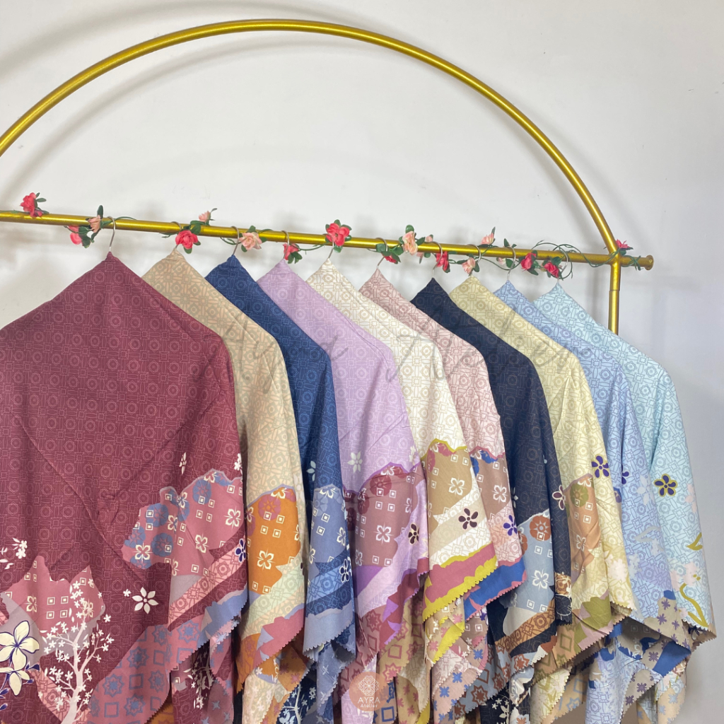 GROSIR HIJAB VOAL SYAR'I UMAMA MOTIF SYARI 130 CM OLEH-OLEH HAJI UMROH