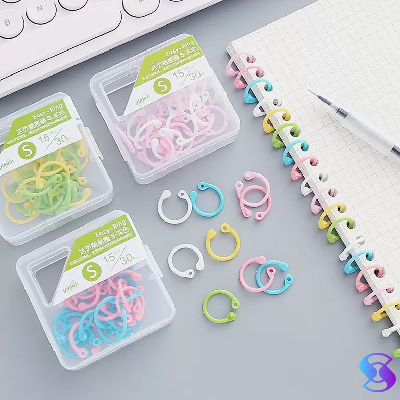 

8.8 Flash Sale Ring Binder Loose Leaf Bahan Plastik Tanpa Melubangi Buku-Suning Mall