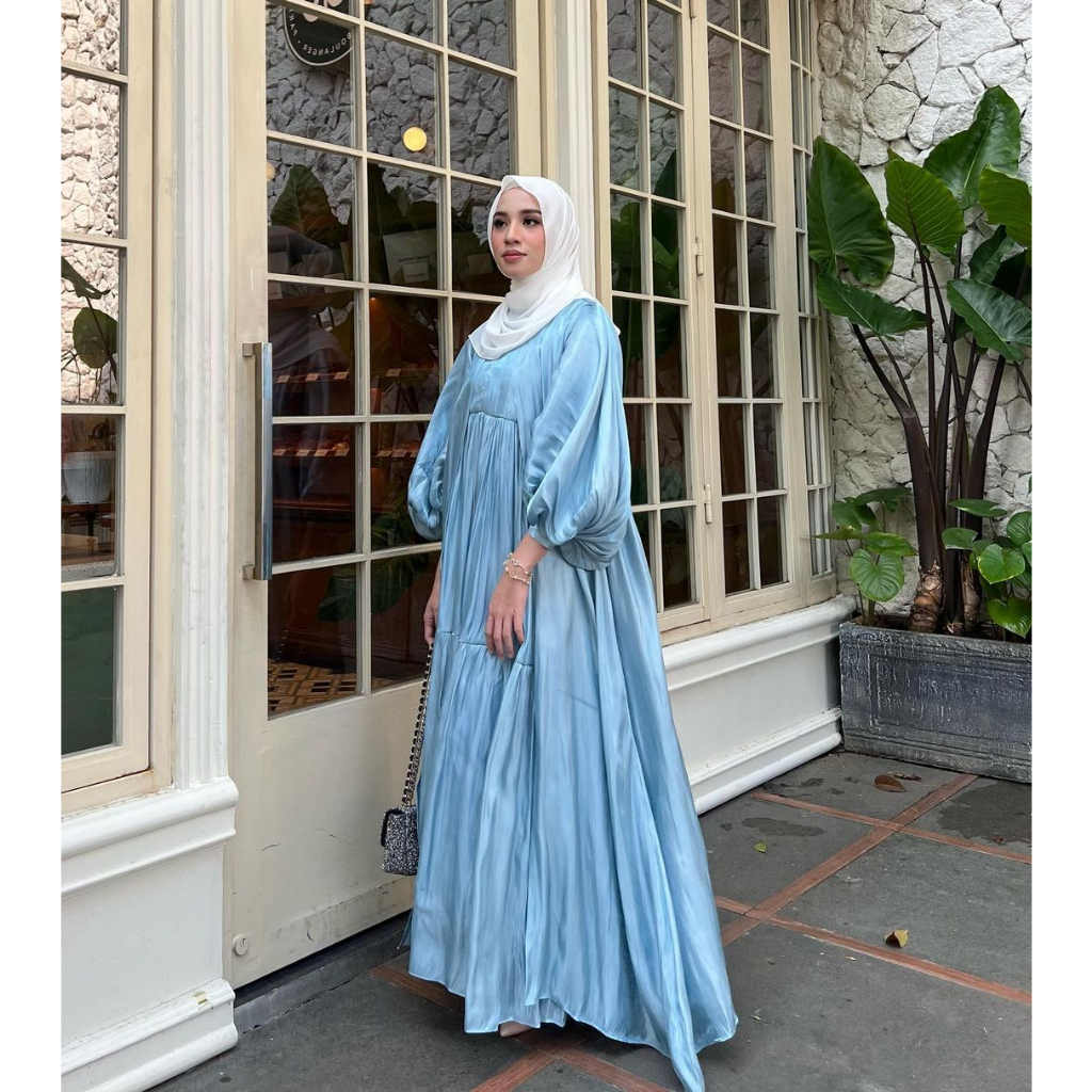 Zama Dress Outer Gonegani (DUSTY BLUE L)