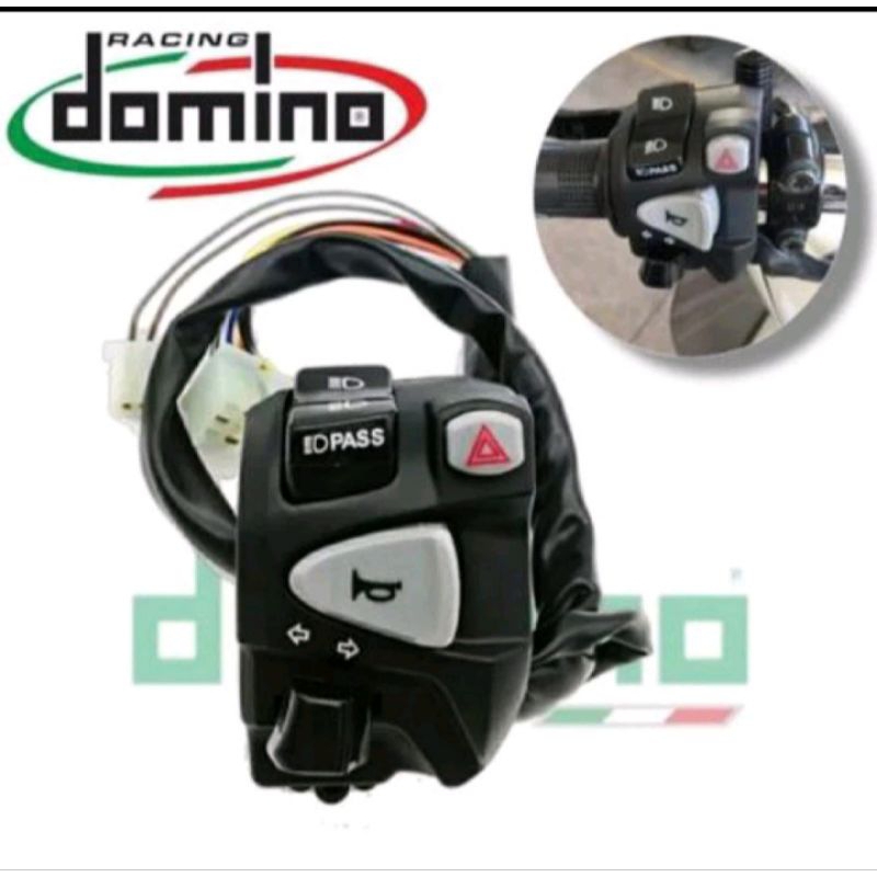 Saklar Kiri Nmax Domino Plus Hazard Universal Pcx Adv Vixion Satria Fu Kualitas Terbaik